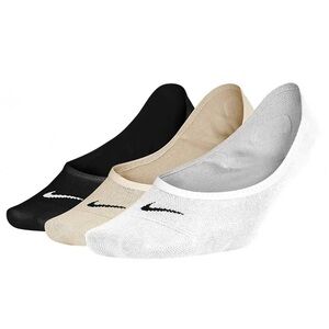 NEW 3 Pairs Nike Footie Socks No Show Fit, Stretchy, Breathable, Sweat-wicking